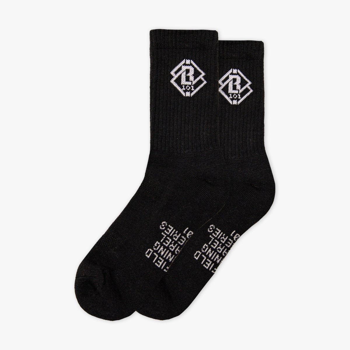 Crew Performance Poly Socks 6-Pack - Black