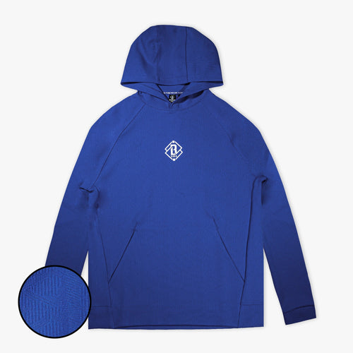 Diamond Tech Jacquard Youth Hoodie - Royal Blue