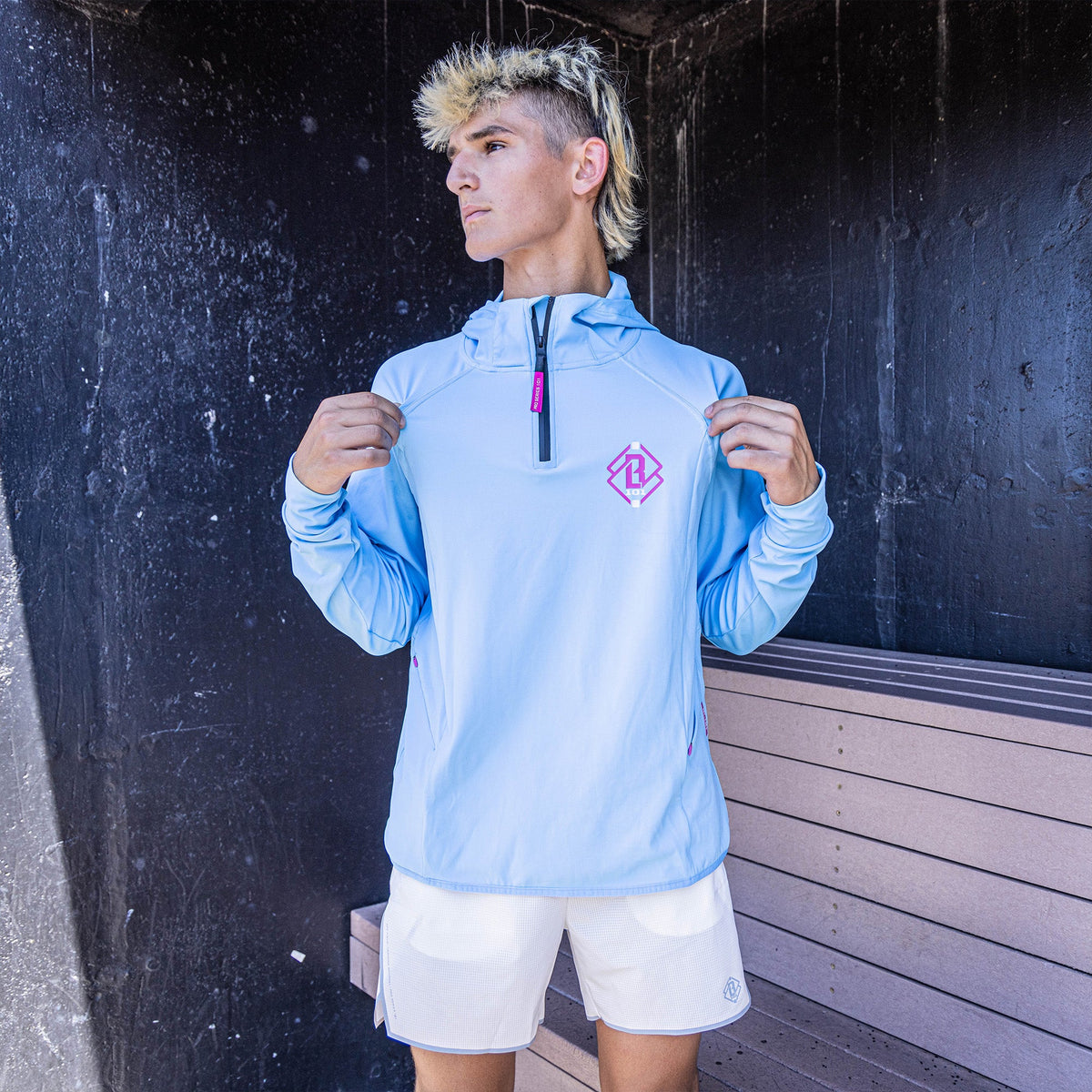 Diamond Tech Scuba Hoodie - Cotton Candy