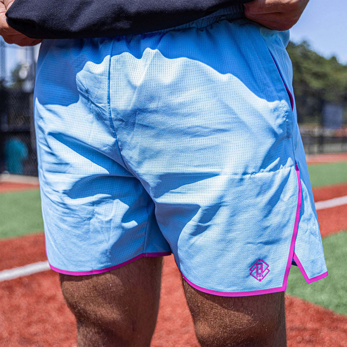 Diamond Tech Shorts with Liner - Cotton Candy