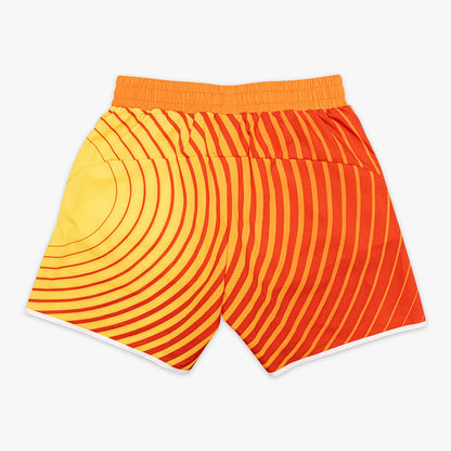 Diamond Tech Shorts with Liner - Orange Gradient