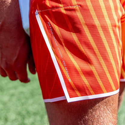 Diamond Tech Shorts with Liner - Orange Gradient