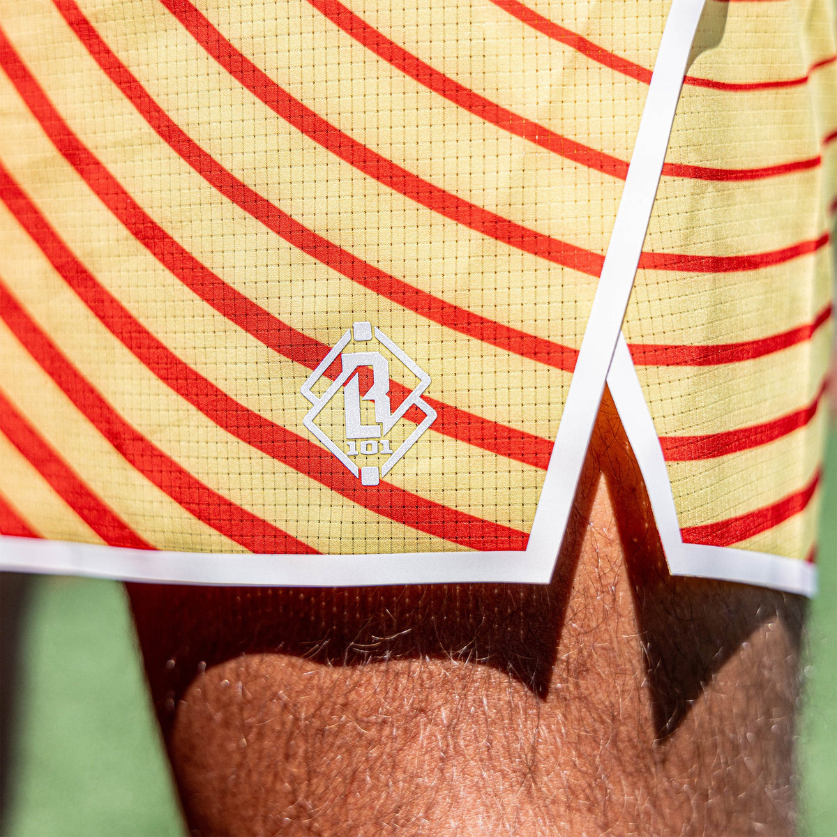 Diamond Tech Shorts with Liner - Orange Gradient