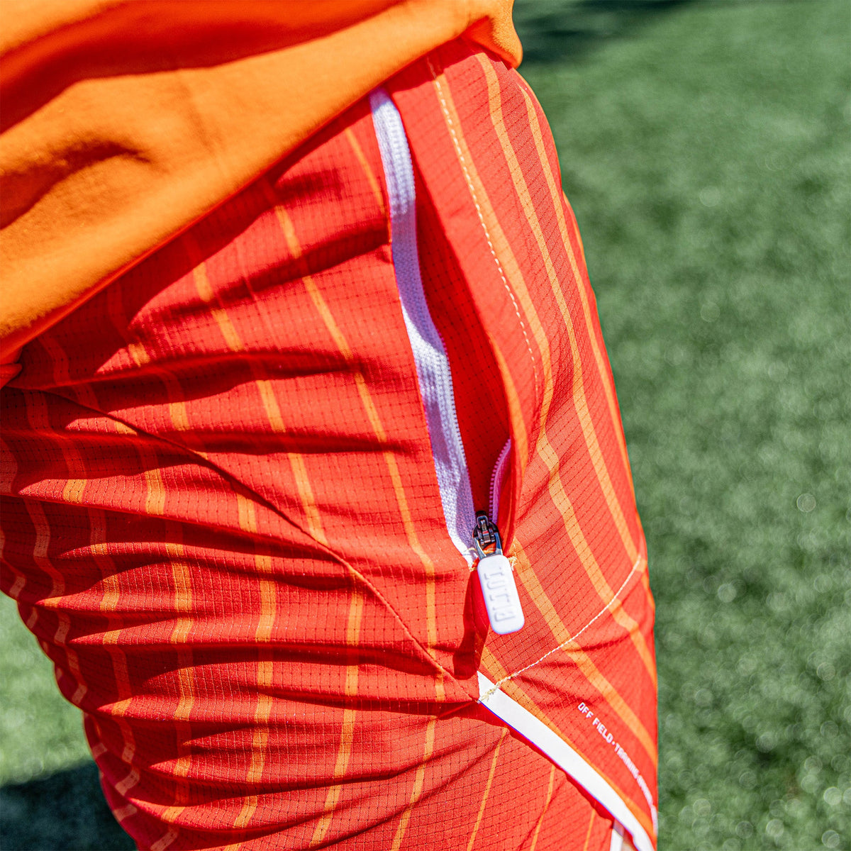 Diamond Tech Shorts with Liner - Orange Gradient