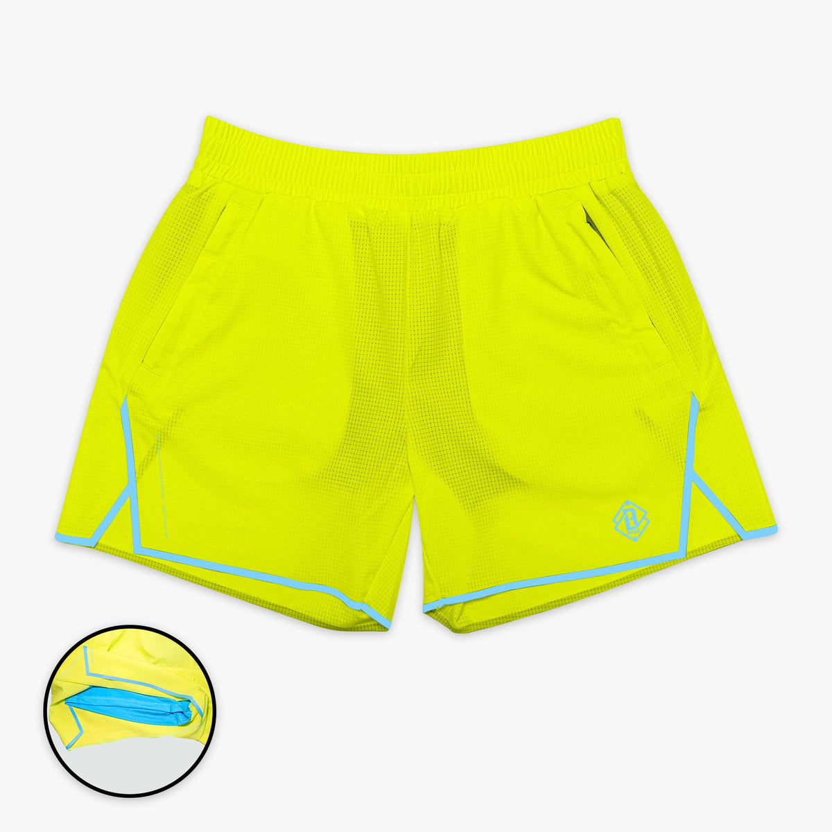 Diamond Tech Shorts with Liner - Highlighter