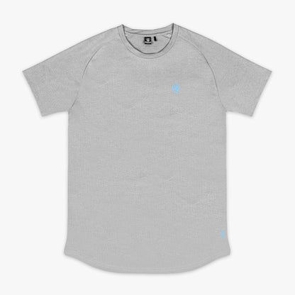 Diamond Tech Youth Tee - Gray/Light Blue