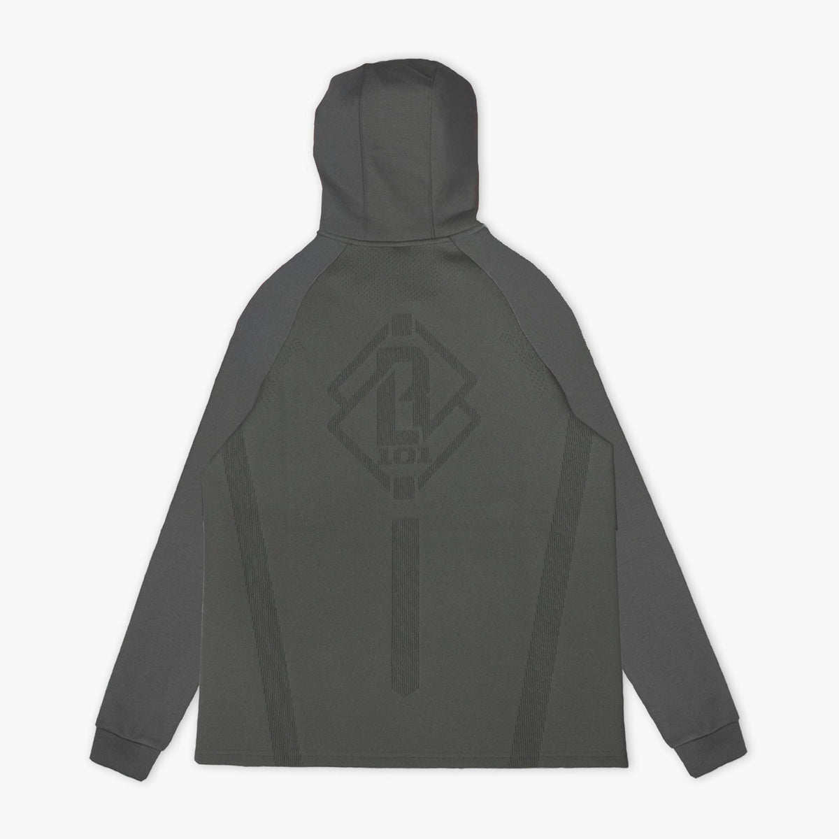 Diamond Tech Knit Zip Youth Hoodie - Charcoal