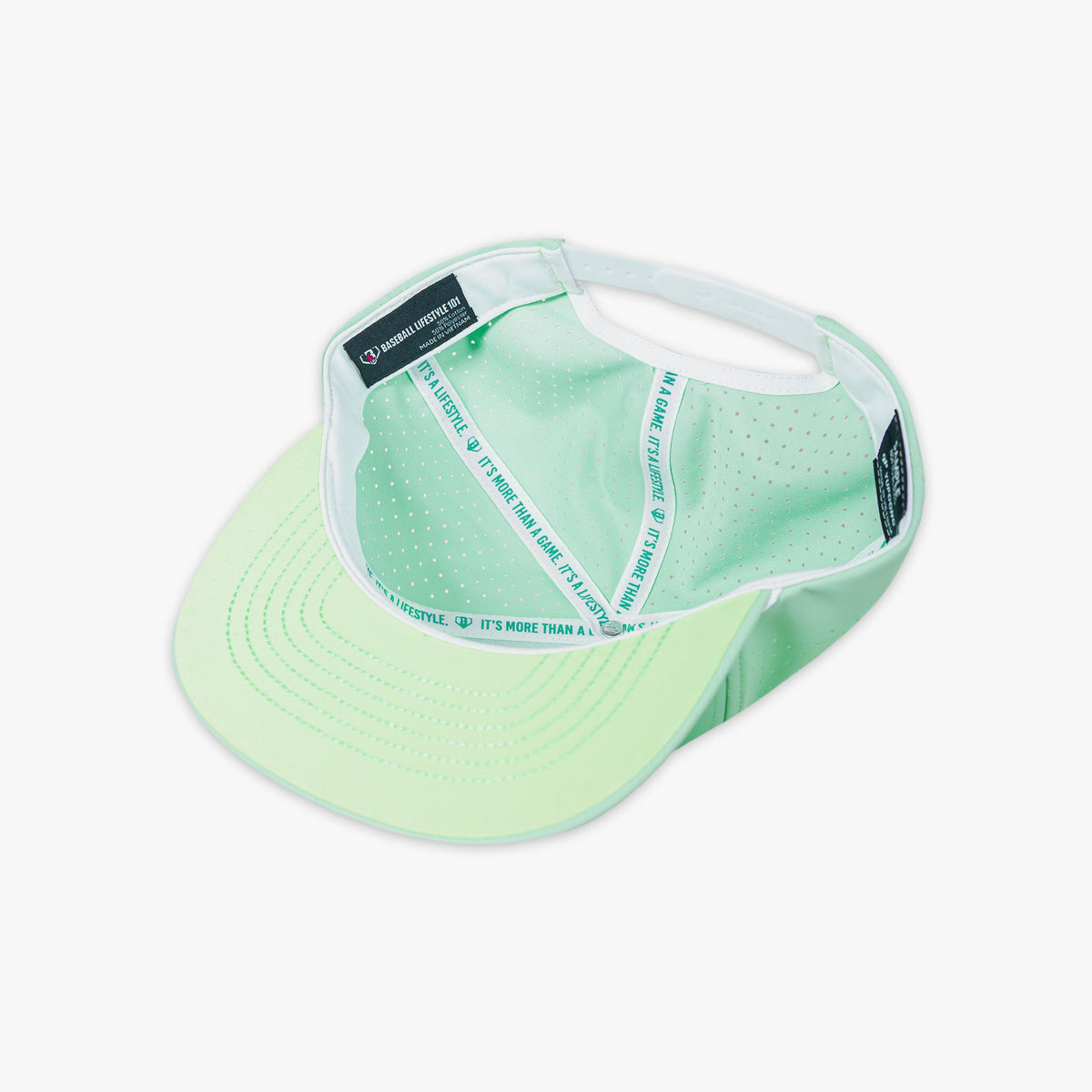 Diamond Tech Snapback Rope Hat - Mint/White
