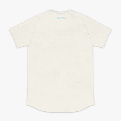 Diamond Tech Tee - Bone/Light Blue
