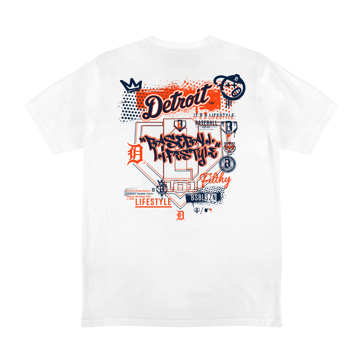 Detroit Tigers Drip Tee
