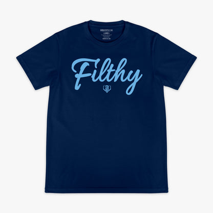 Filthy Tee - Navy/BL Blue