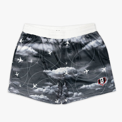 Flight Map Shorts - Red Eye