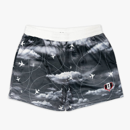 Flight Map Shorts - Red Eye