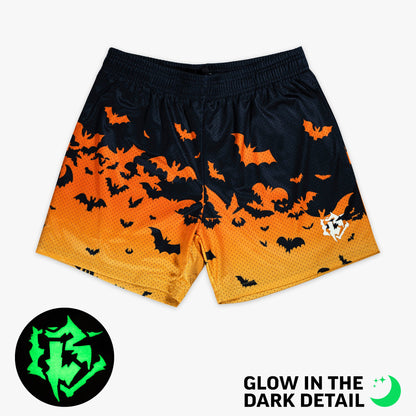 Bat Gradient Youth Shorts - Orange