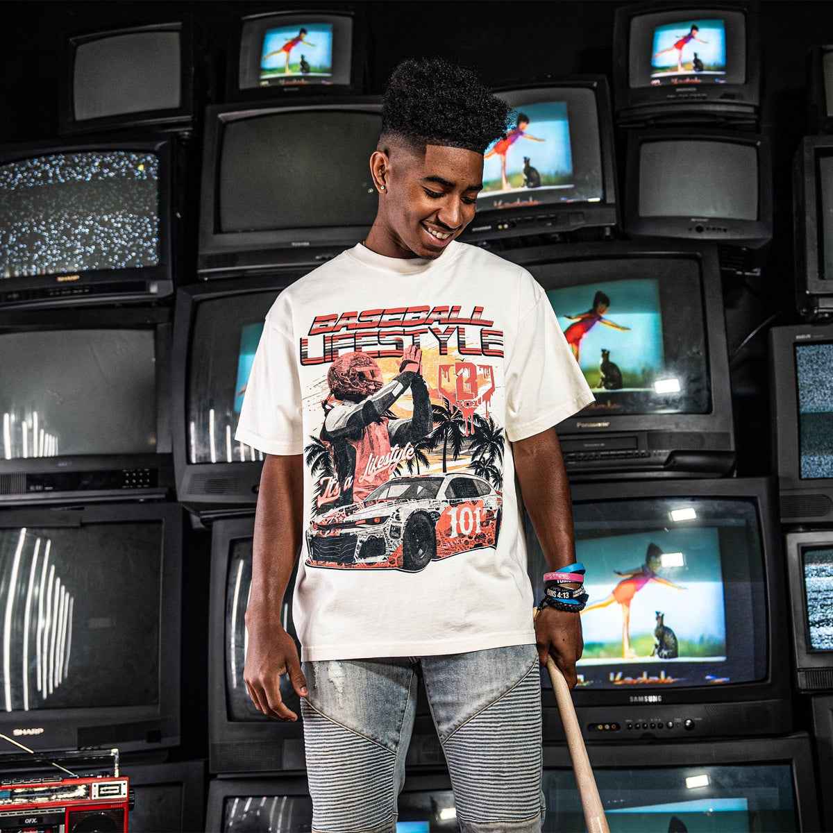 Grand Slam Grand Prix Vintage Relaxed Tee