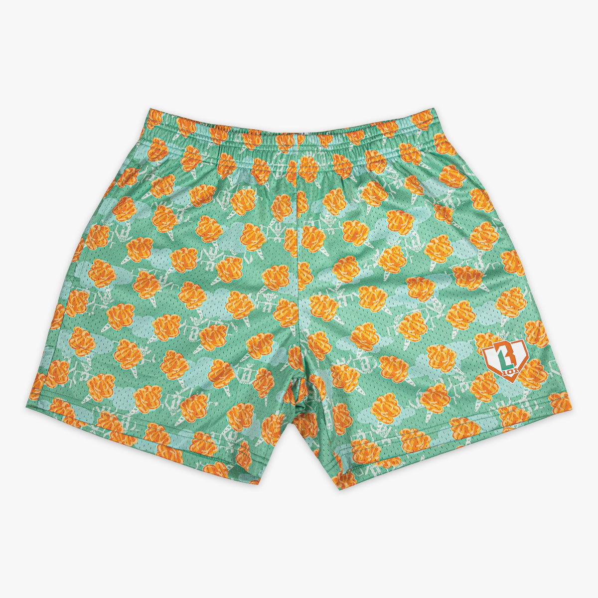 Home Run Sugar Youth Shorts - Tangerine Freeze