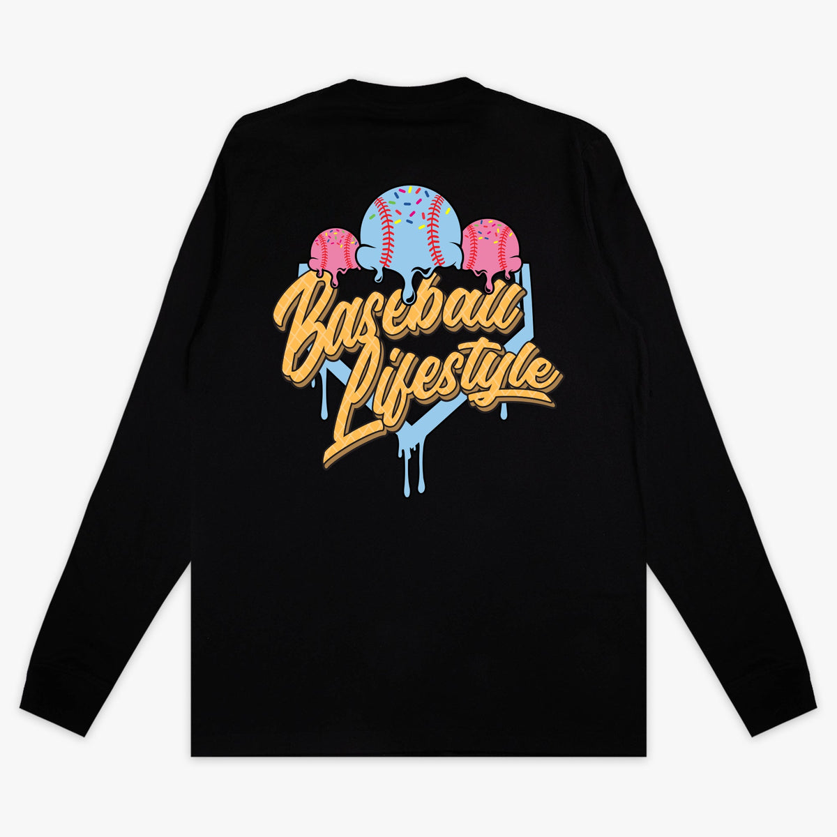 Ice Cream Youth Long Sleeve Tee - Cotton Candy