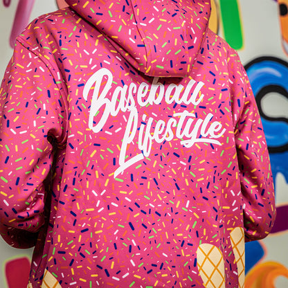 Ice Cream Youth Hoodie - Strawberry