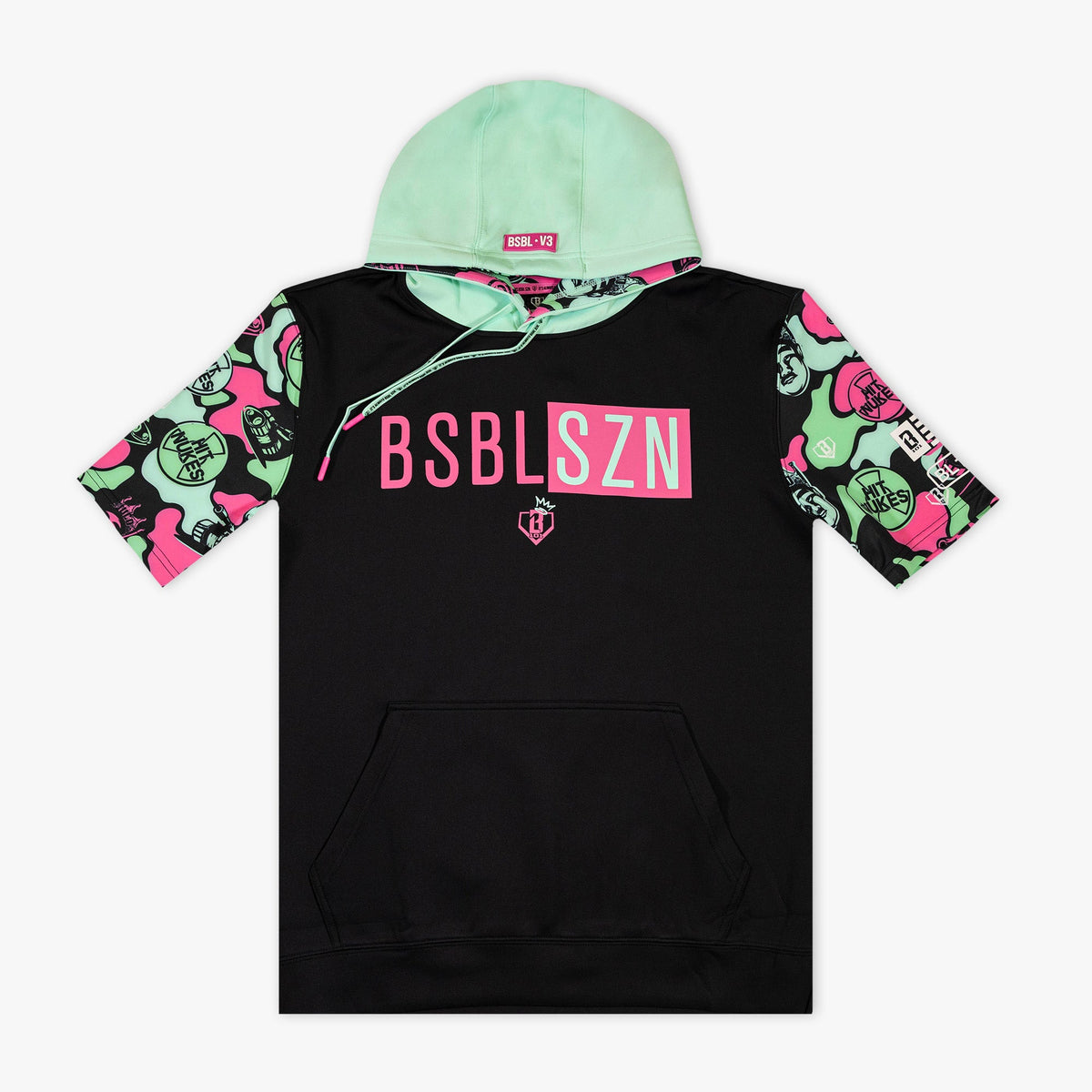 King Of JUCO BSBL-SZN Short Sleeve Hoodie V3