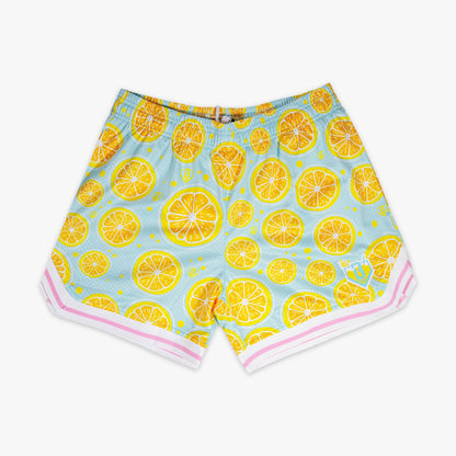 Lemon Squeeze Court Shorts - Blue