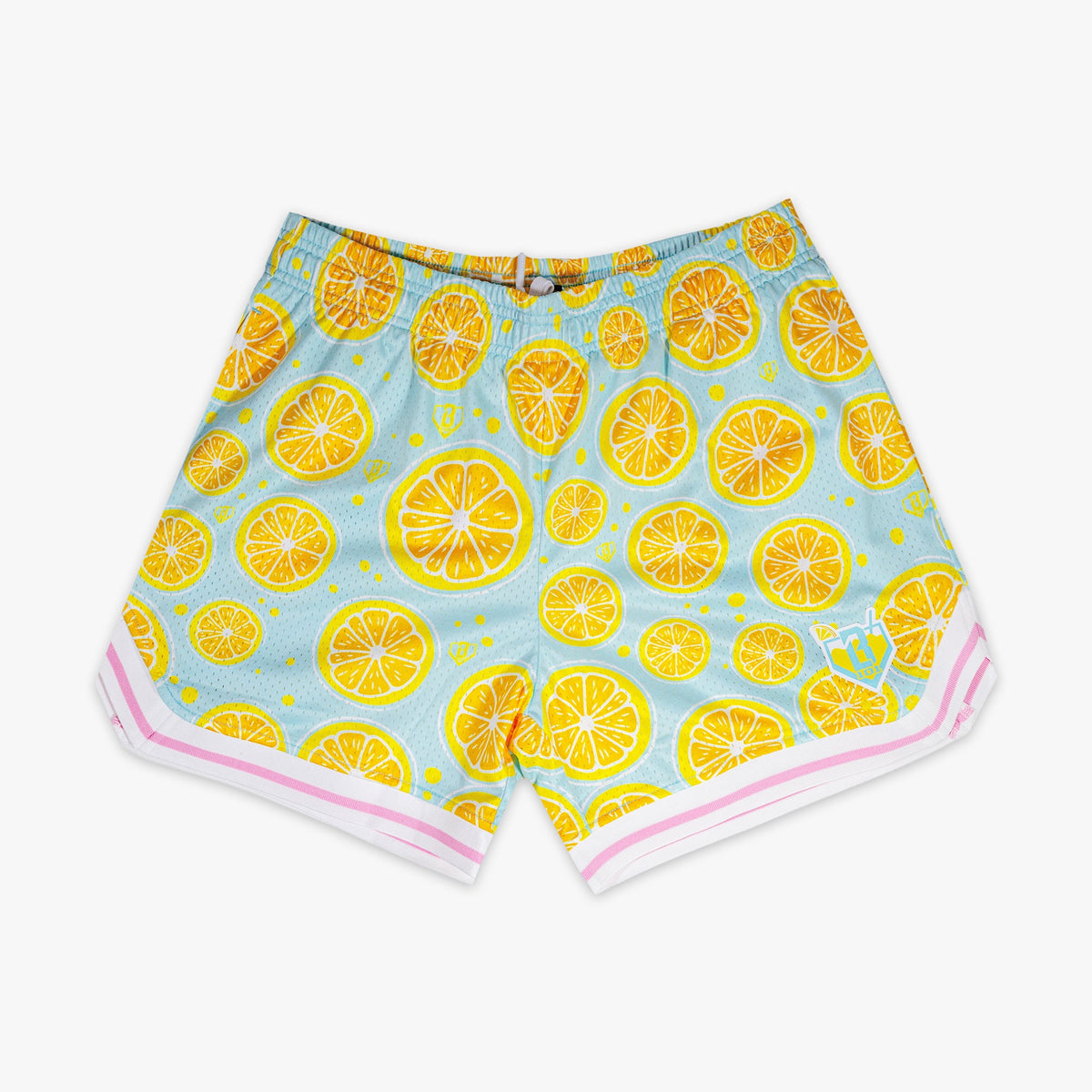 Lemon Squeeze Youth Court Shorts - Blue