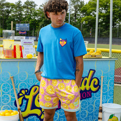 Lemon Squeeze Court Shorts - Pink