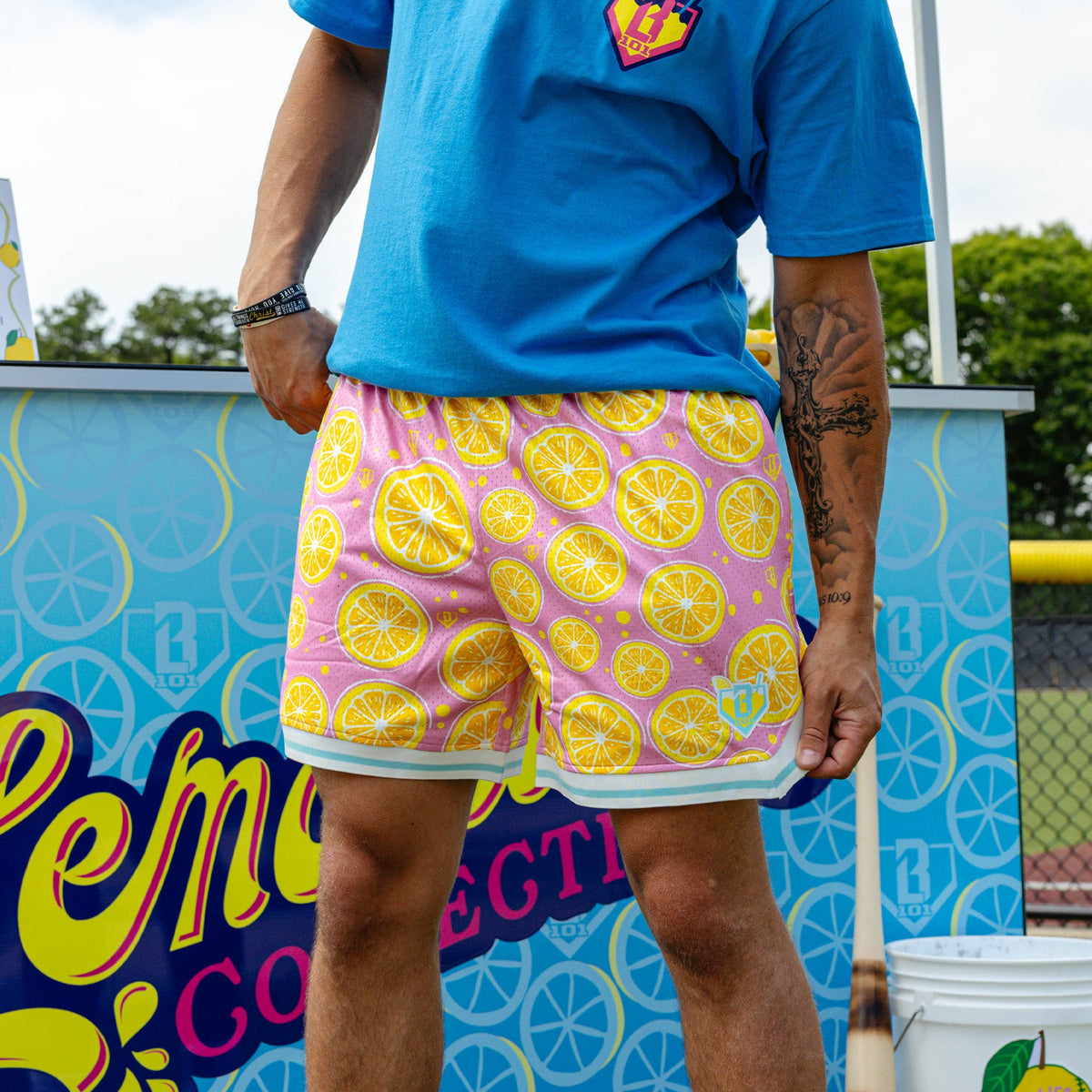 Lemon Squeeze Court Shorts - Pink