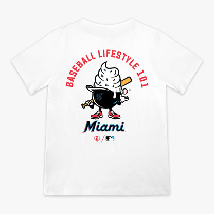 Miami Marlins Ice Cream Cap Youth Tee
