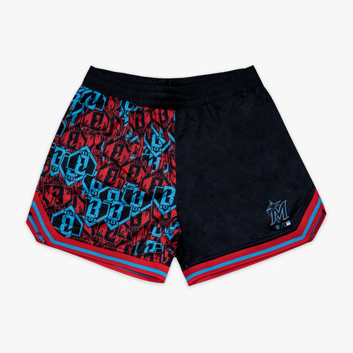 Miami Marlins Sticker Youth Court Shorts