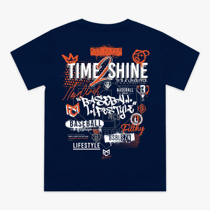 Max Clark Youth Tee - Navy