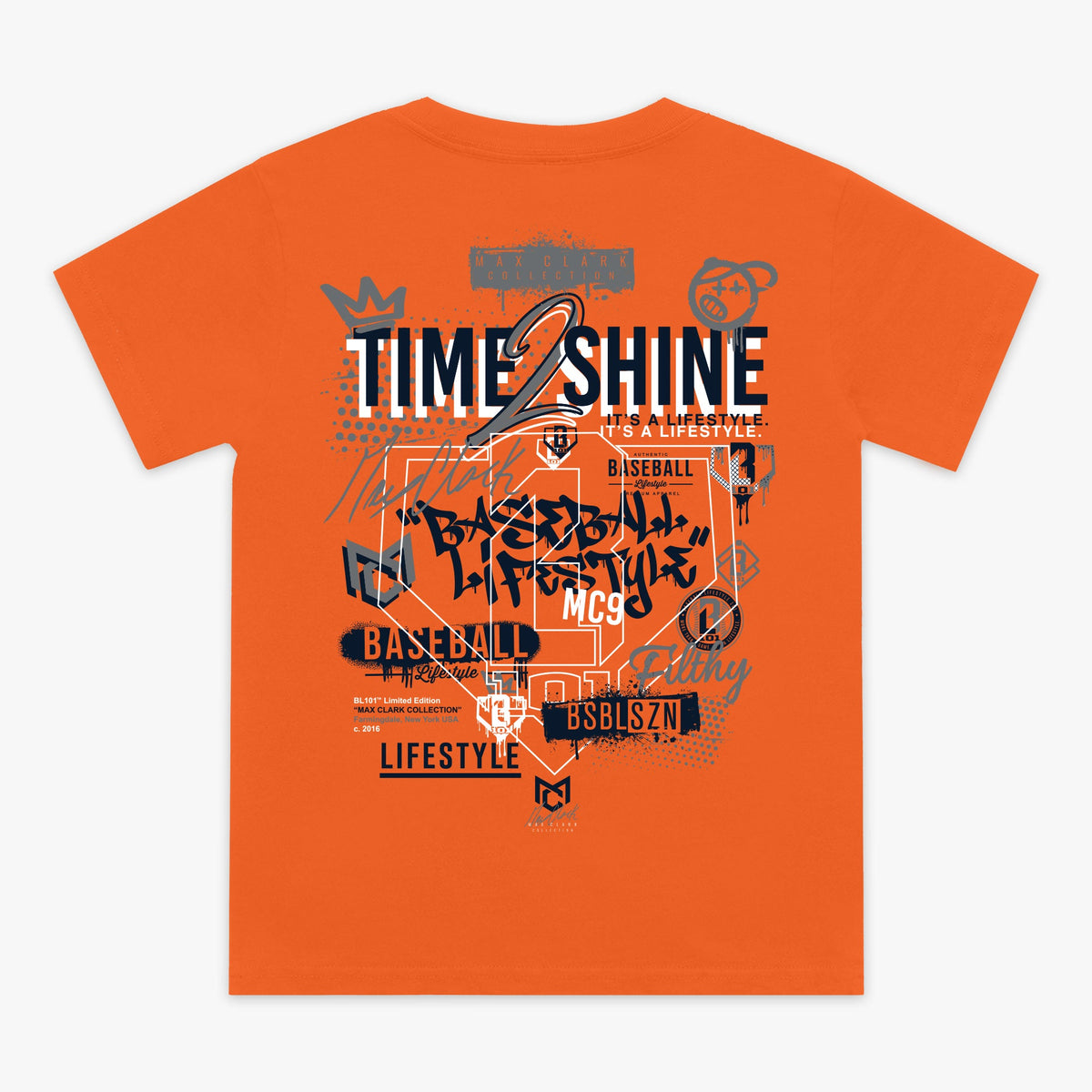 Max Clark Youth Tee - Orange