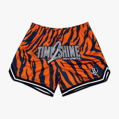Max Clark Tiger Youth Court Shorts - Orange