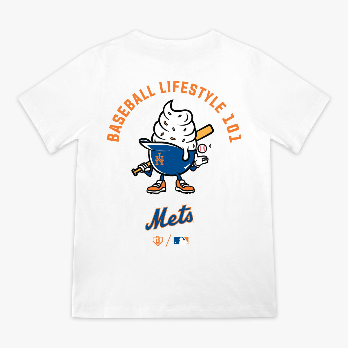 New York Mets Ice Cream Cap Youth Tee