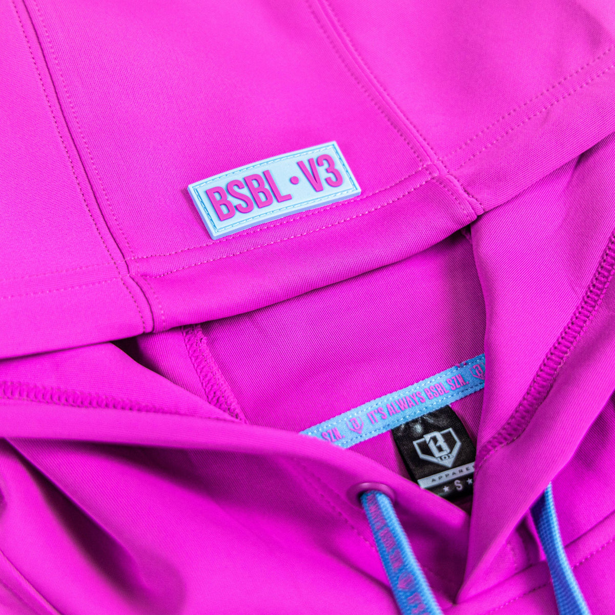BSBL-SZN Short Sleeve Hoodie V3 - Cotton Candy Pink