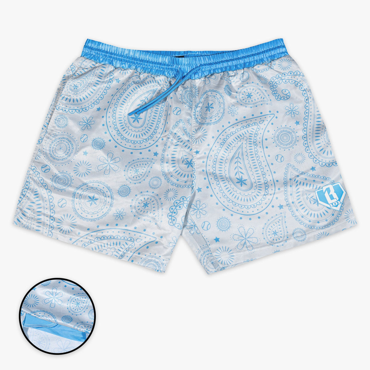 Paisley Swim Trunks - Gray