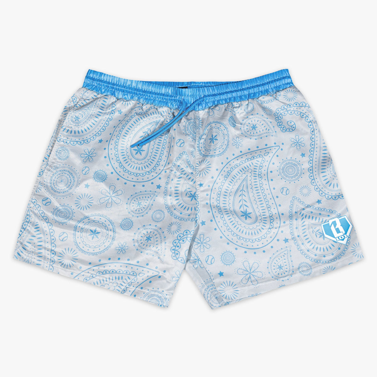 Paisley Swim Trunks - Gray