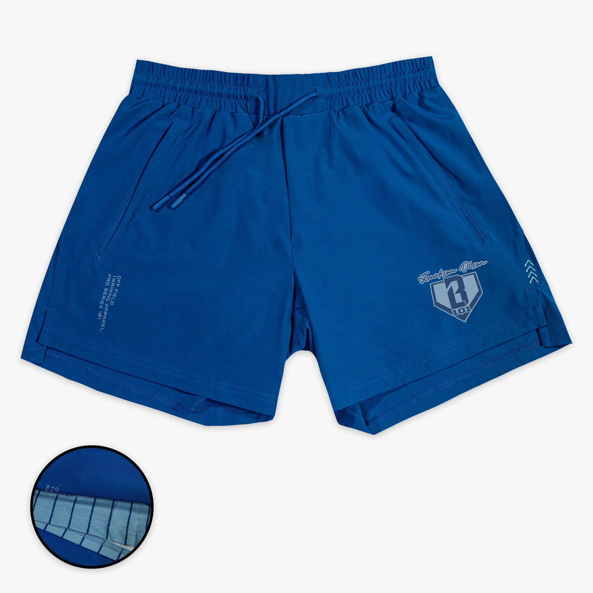 Pro Series Shorts V2 With Liner - Blue Pinstripes