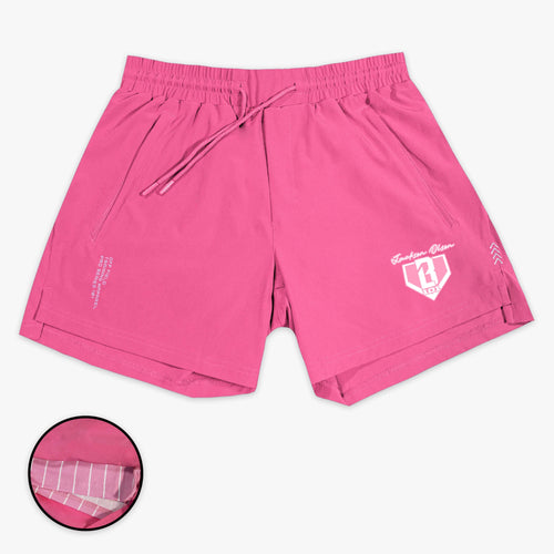 Pro Series Youth Shorts V2 With Liner - Pink Pinstripes