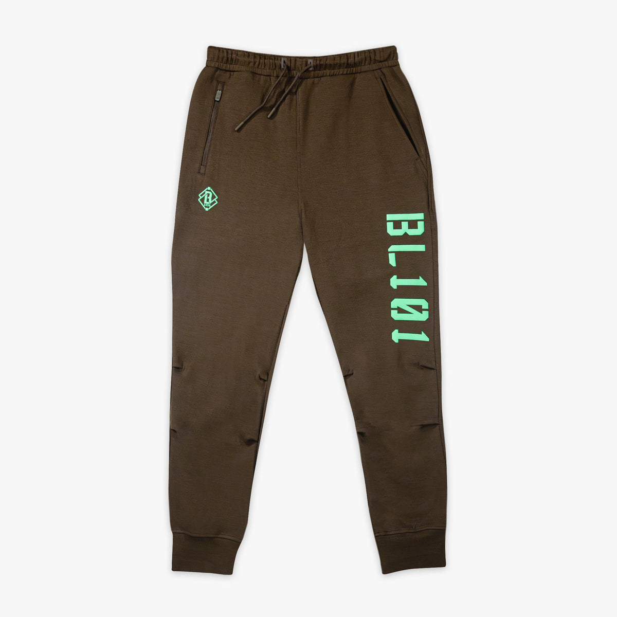 Diamond Relaxed Fit Youth Joggers - Brown/Mint