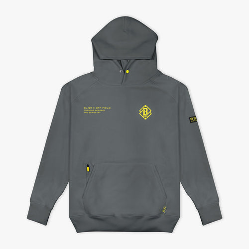 Off-Field Waffle Performance Hoodie - Gray/Yellow