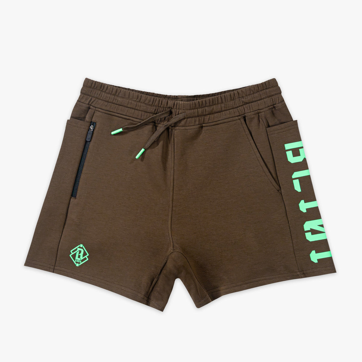 Diamond Relaxed Fit Sweatshorts - Brown/Mint