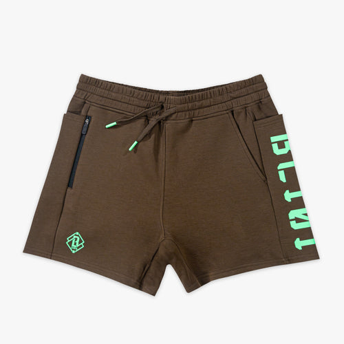 Diamond Relaxed Fit Sweatshorts - Brown/Mint