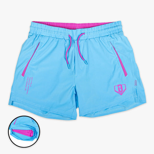 Pro Series Youth Shorts V2 with Liner - Cotton Candy Blue