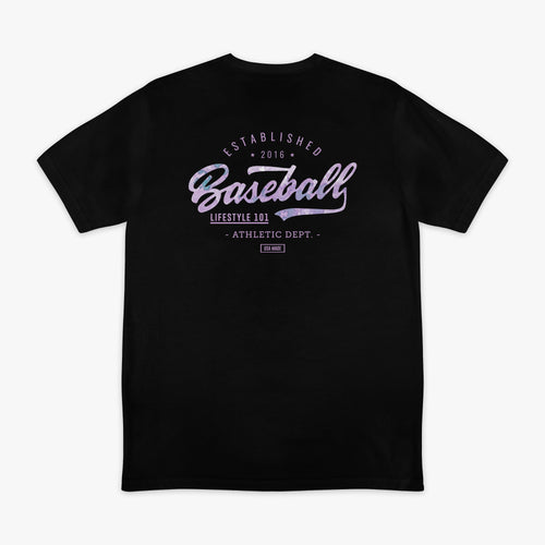 Realtree Established Tee - Black/Aspect-Lavender