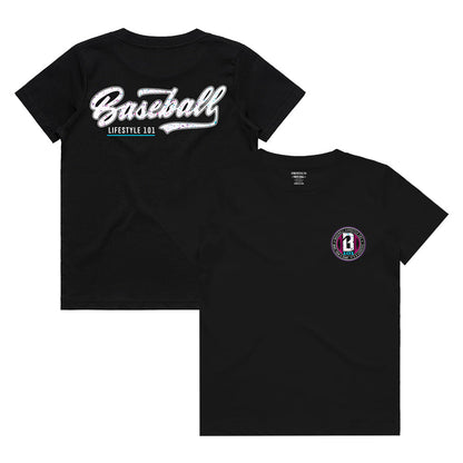 Splatter Established Youth Tee - Black/White