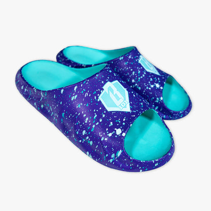 Youth Slides - Splatter Purple