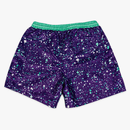 Splatter Youth Swim Trunks - Purple