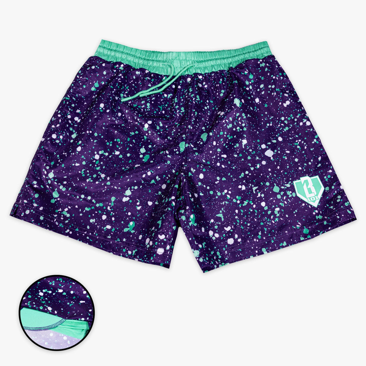 Splatter Swim Trunks - Purple