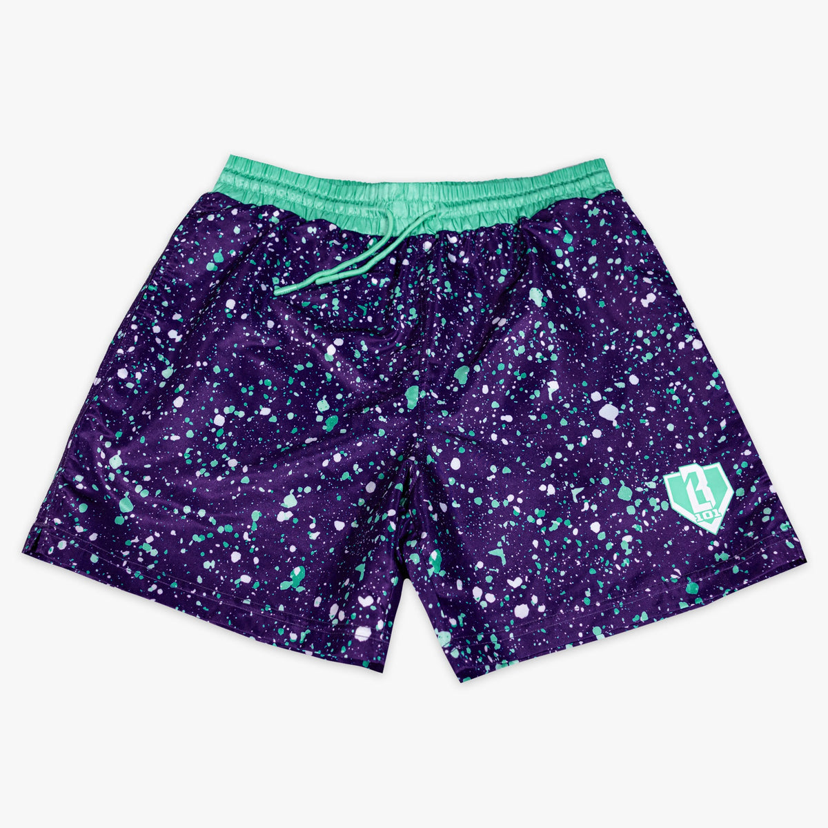 Splatter Swim Trunks - Purple