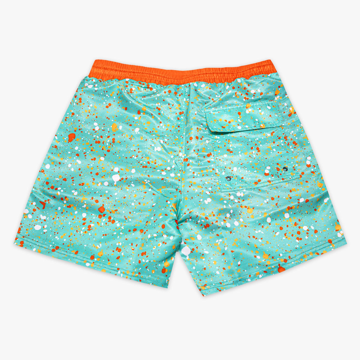 Splatter Youth Swim Trunks - Teal